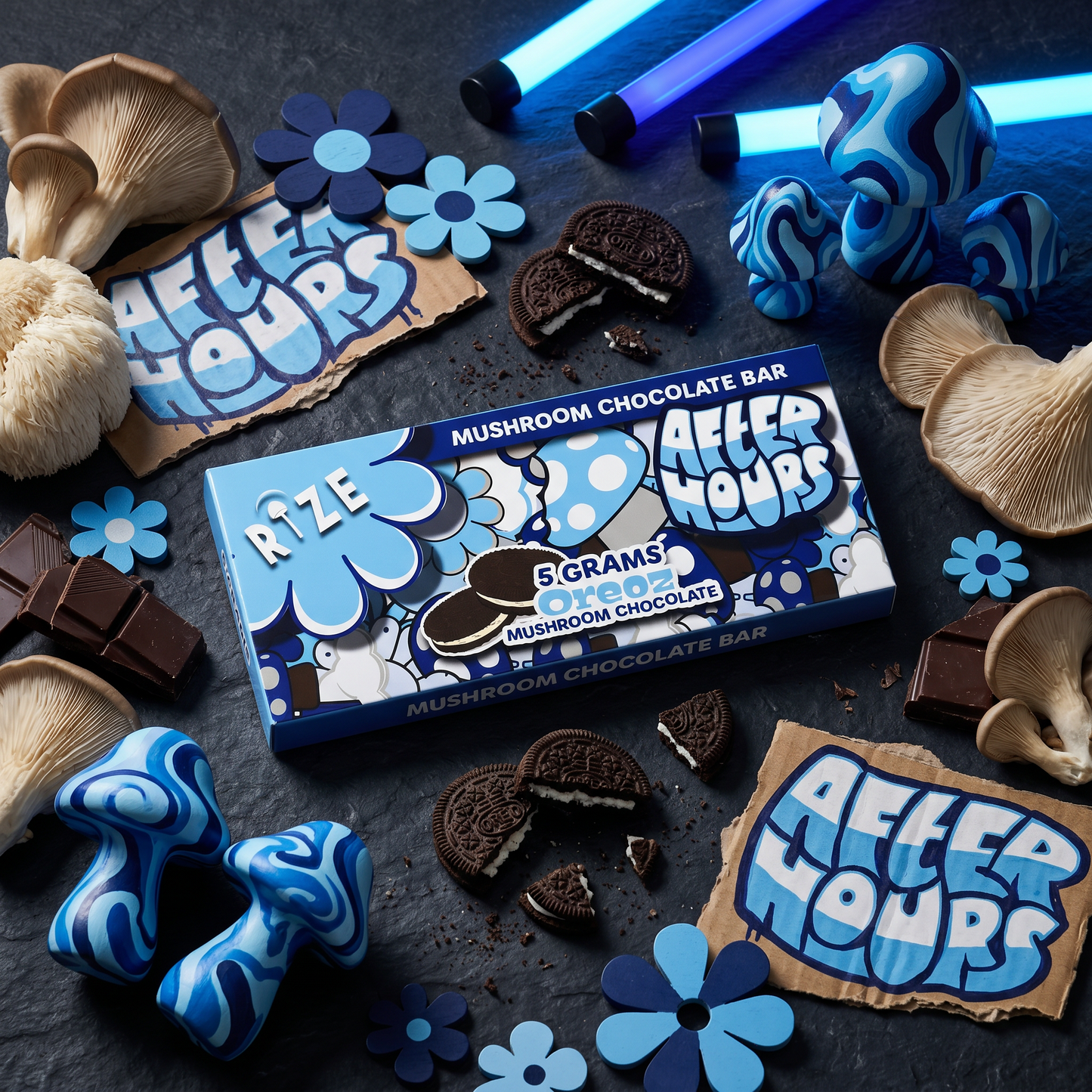 After Hours x Rize - Mushroom Choco Bars (5 g)