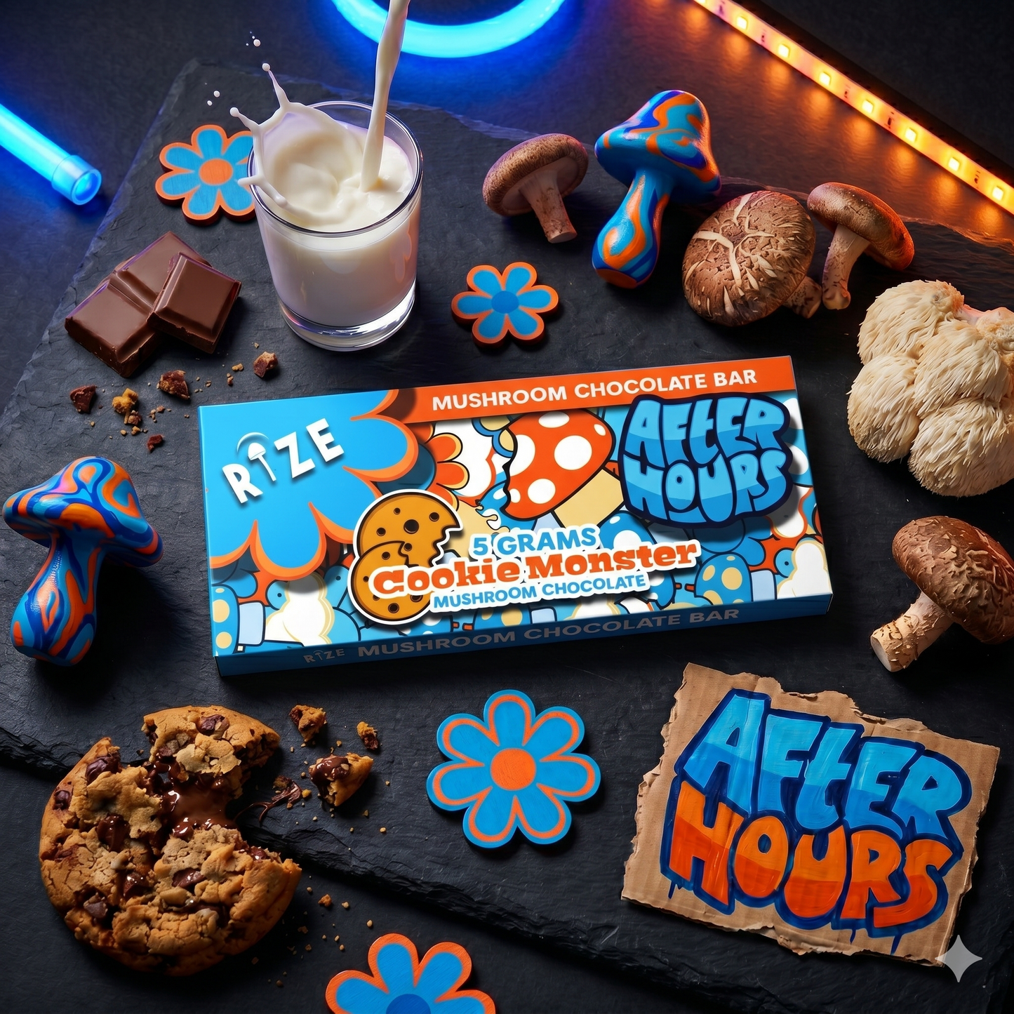 After Hours x Rize - Mushroom Choco Bars (5 g)
