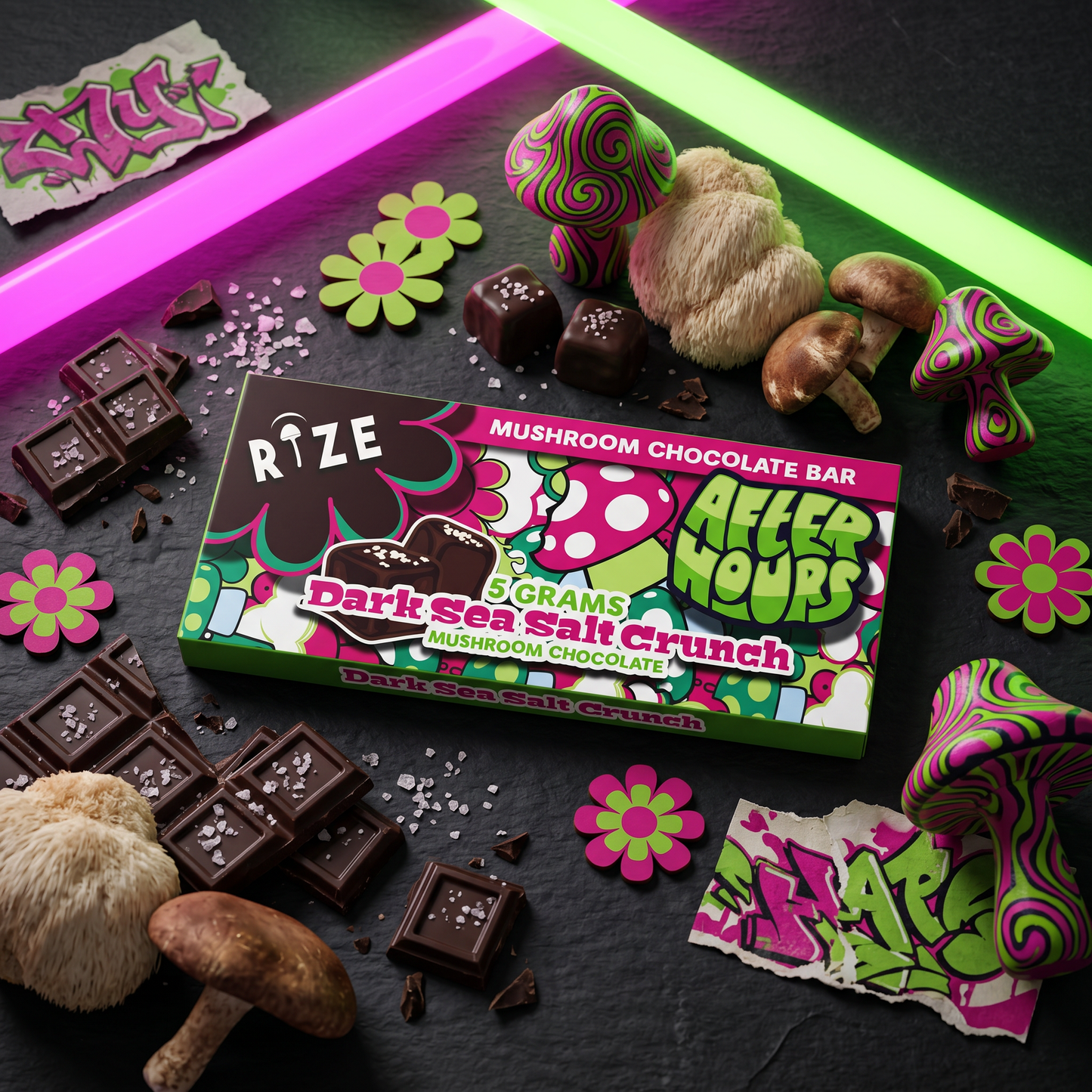 After Hours x Rize - Mushroom Choco Bars (5 g)