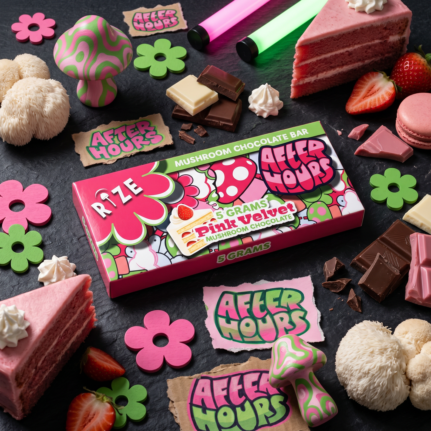 After Hours x Rize - Mushroom Choco Bars (5 g)