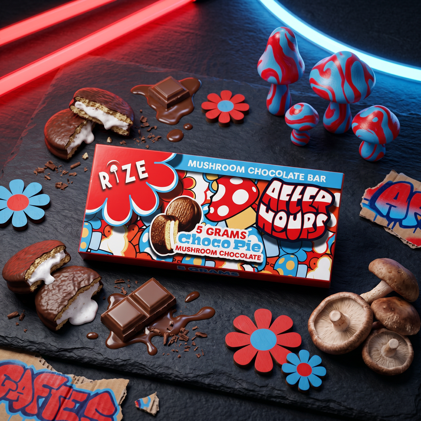 After Hours x Rize - Mushroom Choco Bars (5 g)